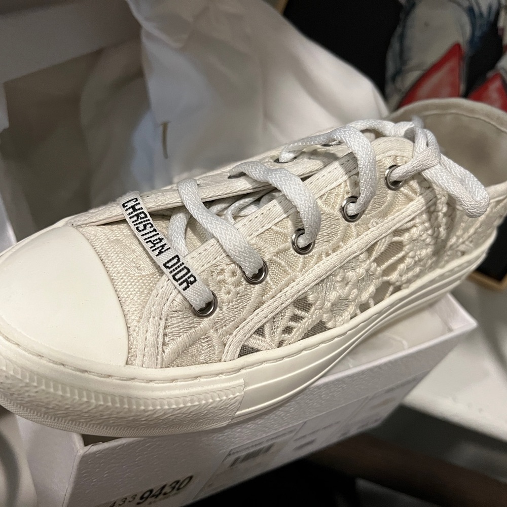Dior Macrame Embroidery Wedding Sneakers
Barely worn